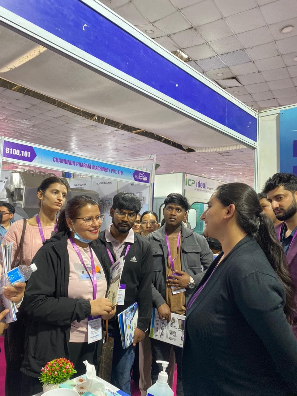 GCR booth setup showcasing clinical research services