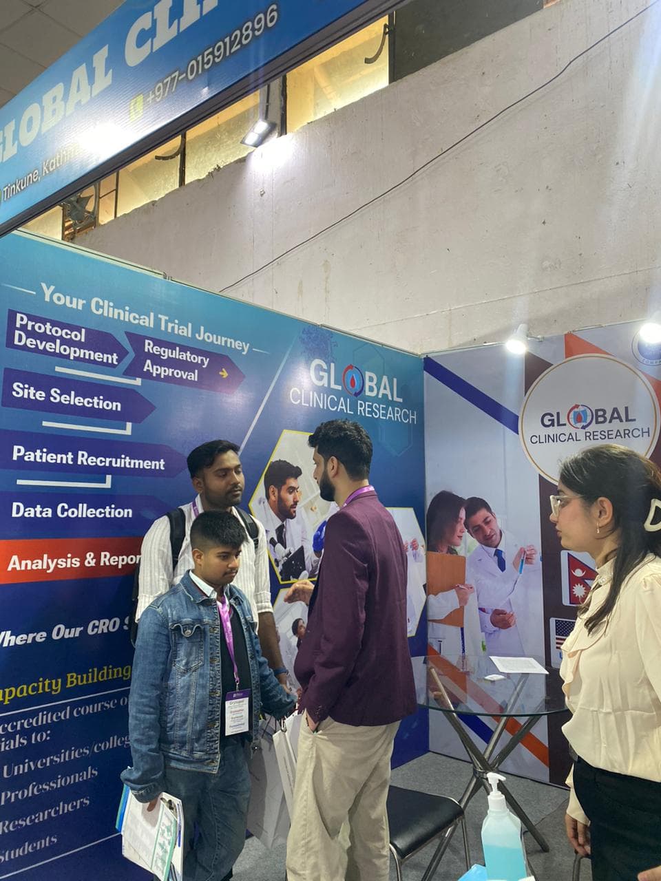 GCR team interacting with visitors