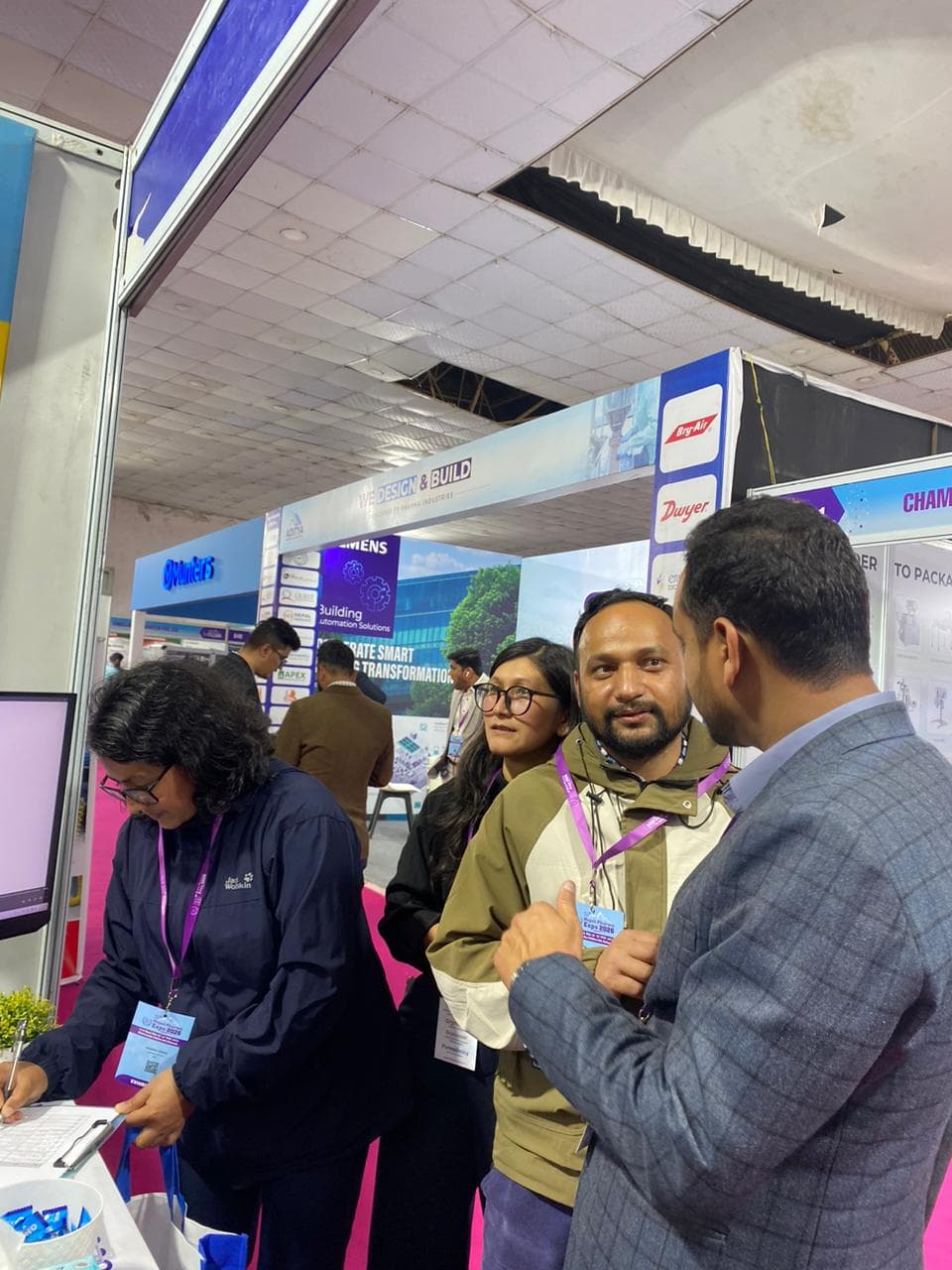 GCR team in a panel discussion at the event